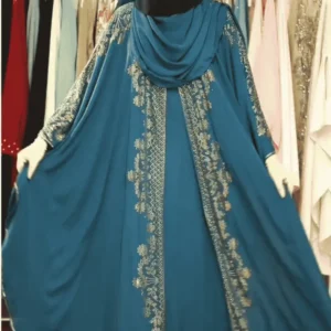 4 Parts Abaya Borka - Deep Maroon