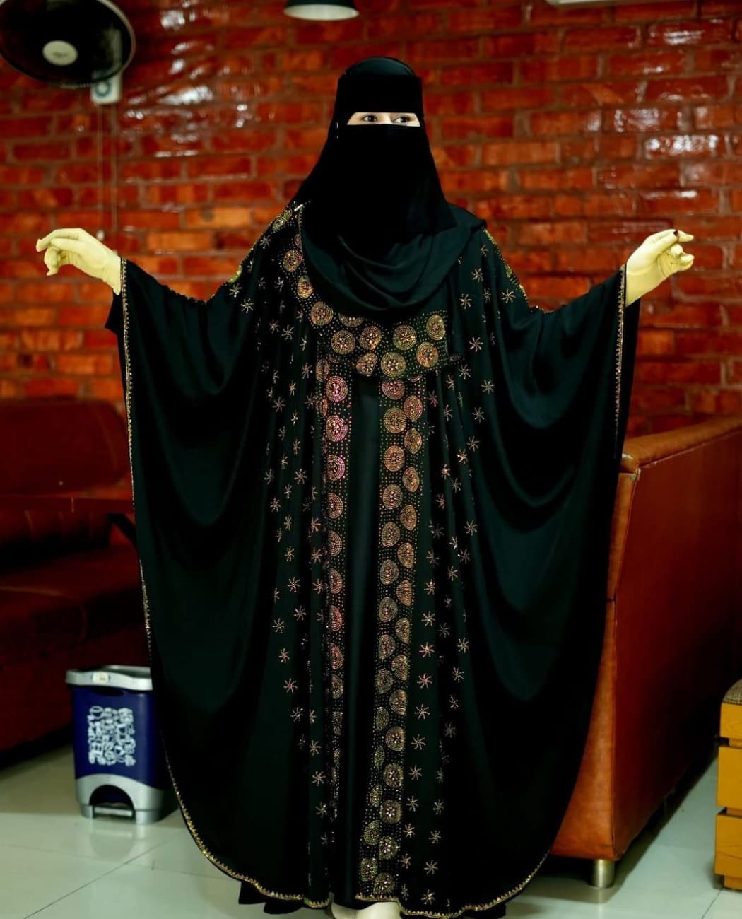 4 Parts Abaya Borka - কালো কালার