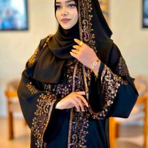 Premium Stone Work Abaya/Borka